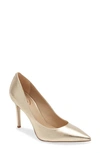 Sam Edelman Hazel Pointed Toe Pump In Gold