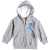 SOFT AS A GRAPE INFANT SOFT AS A GRAPE HEATHERED GRAY KANSAS CITY ROYALS BASEBALL PRINT FULL-ZIP HOODIE