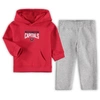OUTERSTUFF TODDLER RED/HEATHERED GRAY WASHINGTON CAPITALS FAN FLARE PULLOVER HOODIE & PANTS SET