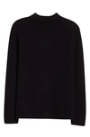 Vince Cashmere Shaker Ribbed Mock Neck Sweater - 100% Exclusive In Black
