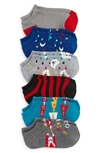 Tucker And Tate Kids' Assorted 6-pack Lowcut Socks In Smore Please Pack