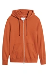Reigning Champ Core Zip Front Hoodie In Sierra