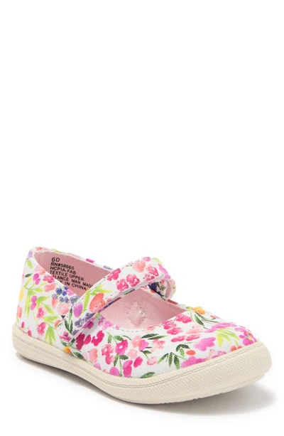 Harper Canyon Kids' Pia Play Mary Jane Sneaker In White Floral