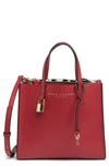 Marc Jacobs Mini Grind Coated Leather Tote In Savvy Red