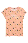 Peek Aren't You Curious Kids' Francie Sweet Life T-shirt In Peach