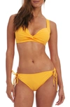 LA BLANCA KEYHOLE BANDED BIKINI TOP