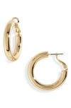 NORDSTROM TUBE HOOP EARRINGS