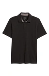 14th & Union Short Sleeve Slub Polo In Black