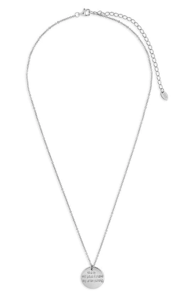 Sterling Forever 14k Gold Vermeil Mom, My Best Friend Pendant Necklace In Silver