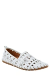Spring Step Solela Laser Cut Leather Flat In White