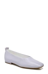 Franco Sarto Vana Womens Leather Slip On Ballet Flats In Purple