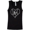 SOFT AS A GRAPE GIRLS YOUTH SOFT AS A GRAPE BLACK OAKLAND ATHLETICS COTTON TANK TOP