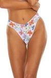 HANKY PANKY PRINT LACE ORIGINAL RISE THONG