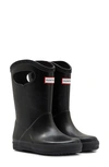 Hunter First Classic Pull-on Waterproof Rainboot In Black
