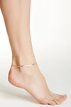 Karat Rush Italian Two-tone Reversible Flat Chain Anklet In Rose