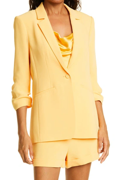 Cinq À Sept Khloe Crepe 3/4-sleeve Blazer In Sunset