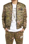 Billionaire Boys Club Bb Phoenix Reversible Bomber Jacket In Olive Drab