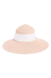 Nordstrom Rack Floppy Bow Sun Hat In Pink Combo