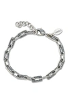Samuel B. Sterling Silver Paper Clip Bracelet In Silver