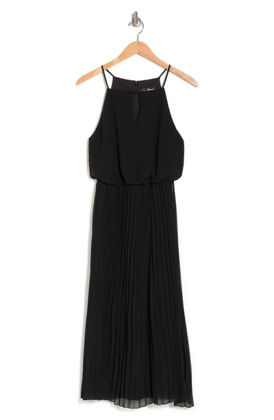 Sam Edelman Pleated Maxi Dress In Black