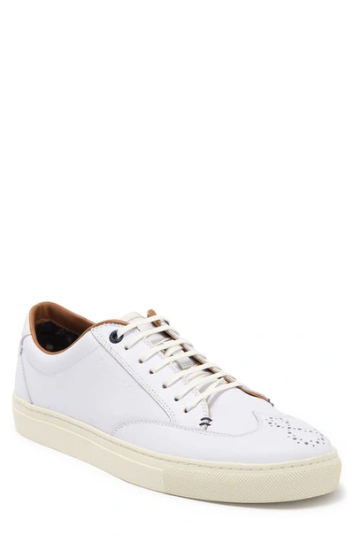 Paisley & Gray Addington Wingtip Leather Sneaker In White