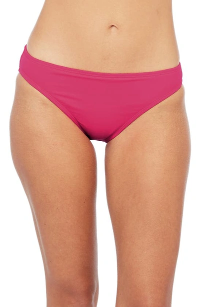 La Blanca Solid Hipster Bikini Bottoms In Ginger