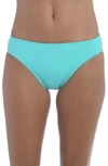 La Blanca Solid Hipster Bikini Bottoms In Aquamarine