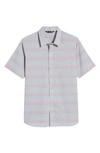 Travismathew Increments Short Sleeve Button Down Shirt In Micro Chip