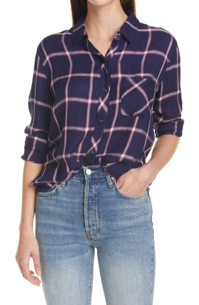 Rails Hunter Plaid Shirt In Sapphire Magenta