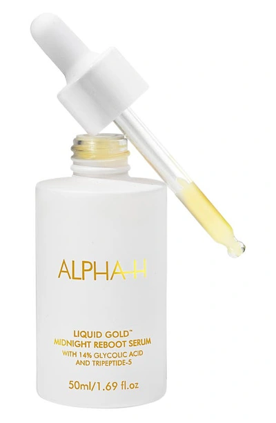 Alpha-h Liquid Gold Midnight Reboot Serum With 14% Glycolic Acid And Tripeptide-5 1.69 oz/ 50 ml