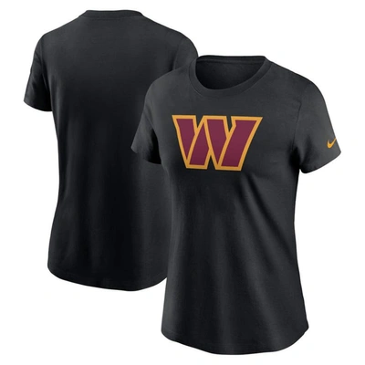 Nike Women's Logo Essential (nfl Washington Commanders) T-shirt In Black