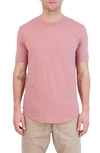 Goodlife Tri-blend Scallop Crew T-shirt In Ash Rose