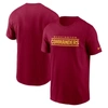 Nike Burgundy Washington Commanders Legend Wordmark Performance T-shirt In Burgundy