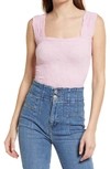 Free People Love Letter Floral Knit Camisole In Flower Trail