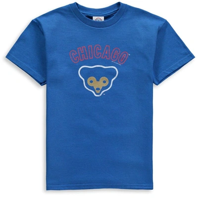 Soft As A Grape Kids' Youth  Royal Chicago Cubs Cooperstown T-shirt