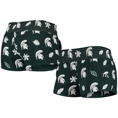 WES & WILLY WES & WILLY GREEN MICHIGAN STATE SPARTANS BEACH SHORTS