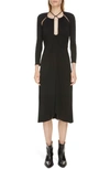 Isabel Marant Jadessi Cutout Stretch-jersey Midi Dress In Black