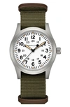 Hamilton Khaki Field Mechanical Bracelet Watch, 42mm In Stainless Steel/khaki
