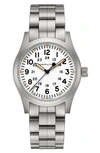 HAMILTON KHAKI FIELD MECHANICAL BRACELET WATCH, 42MM