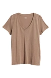 Madewell Whisper Cotton V-neck T-shirt In Castle Rock