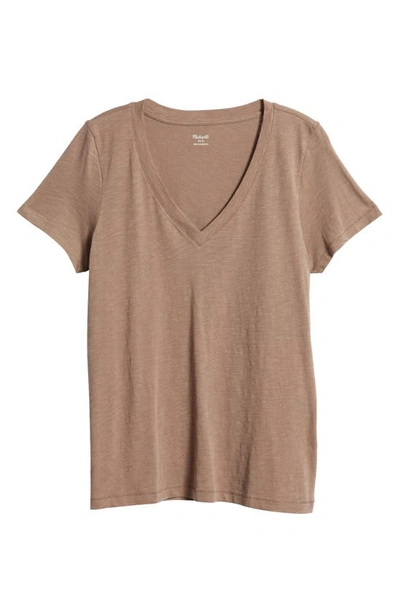 Madewell Whisper Cotton V-neck T-shirt In Castle Rock