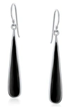 Bling Jewelry Boho Teardrop Earrings In Black