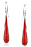 Bling Jewelry Boho Teardrop Earrings In Red