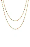 Bling Jewelry Evil Eye Long Strand Wrap Layer Chain Necklace In Gold