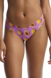 Commando Print Thong In Photo-op Papaya