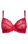Wacoal Embrace Lace Underwire Bra 65191, Up To Ddd Cup In Persian Red