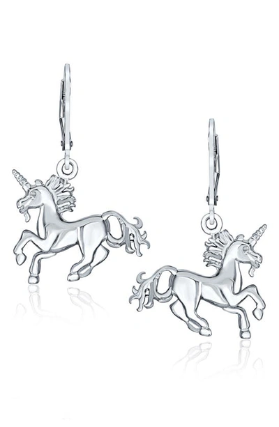 Bling Jewelry Sterling Silver Magical Unicorn Horse Pegasus Earrings