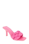 Bcbgeneration Women's Marlino Snakeskin-embossed Leather Sandals In Bubblegum Breach