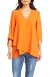 KAREN KANE ASYMMETRICAL CREPE TOP