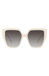 Fendi Baguette 55mm Butterfly Sunglasses In Ivory/brown Gradient